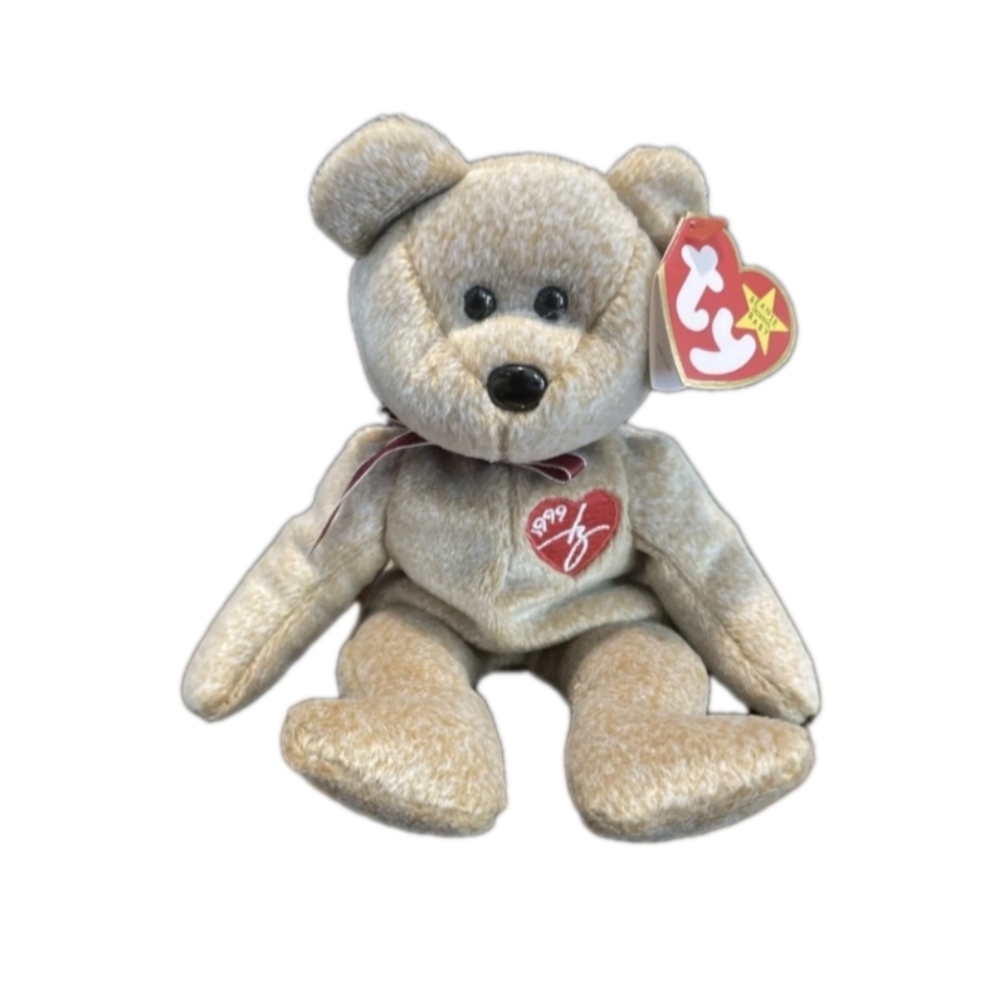 Ty Beanie Baby “Signature Bear” 1999 MULTIPLE ERRORS, Retired Brand New